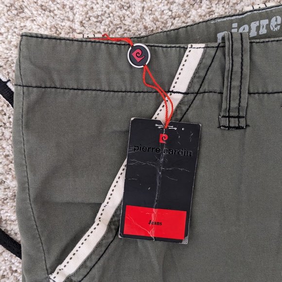 Pierre Cardin Men's Pants - Color Olive - Size W/34" L/30" - 100% Cotton - Picture 4 of 6